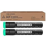 JUHASG 2 Pack Compatible MP C2551 841586 Black