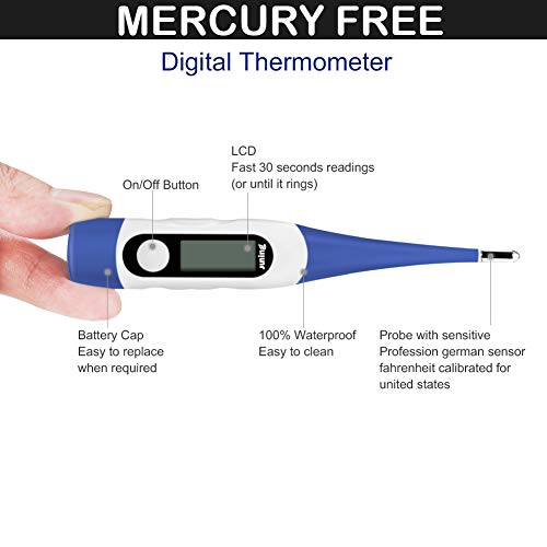 JUNING Digital Medical Thermometer,Basal Body Thermometer,Accurate and