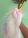 Plush Unicorn Adult Hood Hat with Scarf and Paw Pockets for Women White
