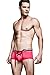 Sandbank Men's Sexy Lingerie Cotton Tie Rope Cute Boxer Brief Underwear Panties (US L , Tag XXL, Red #1)
