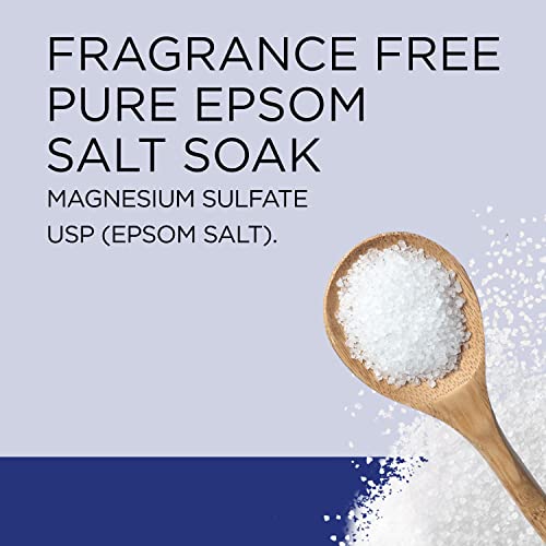 DR TEAL’S EPSOM SALT MAGNESIUM SOAK, FRAGRANCE FREE, 4 LBS