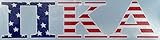 Pi Kappa Alpha Pike USA Letter Sticker Outside Car/Computer