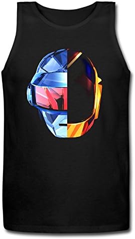 Mens Daft Punk Robot Helmet Random Access Classic Tank Top Cotton