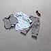 FEITONG 3pcs Newborn Baby Boy Grey Waistcoat+ Long Pants+ Shirts Set (3T / 3Years)