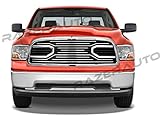 GSI Big Horn Chrome Grille W/Replacement Shell Packaged Grille Shell for 09-12 Dodge Ram 1500