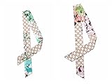 Handbag Handle Ribbon Scarf Package Silk Band Fashion Hair Head Band (2-1, one size)
