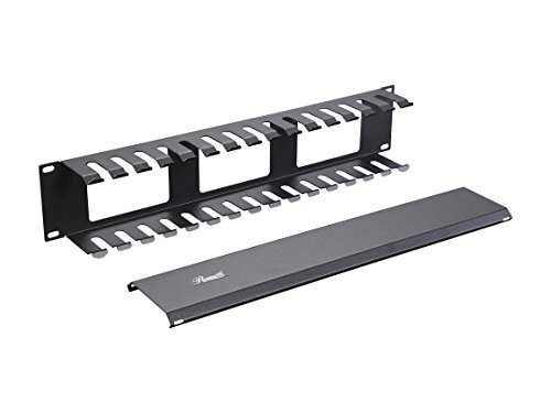 Rosewill 2U 19 Inch Rack Mount Horizontal Cable Management with Mounting M6 Screws,  Finger Duct Cable Manager with Cover (RSA-2UCA001) - Thumbnail 6