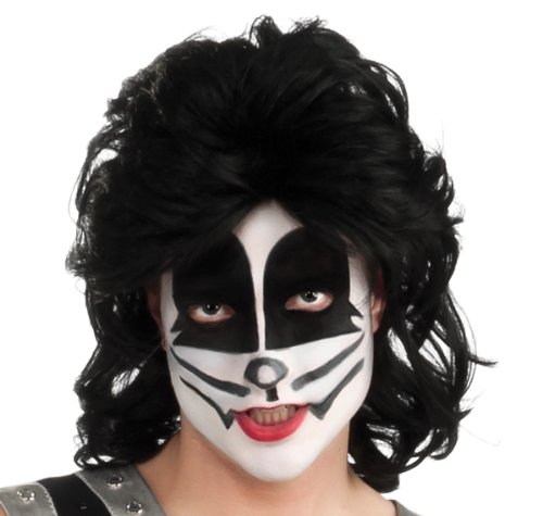 Kiss The Catman Adult Wig, Black, One Size