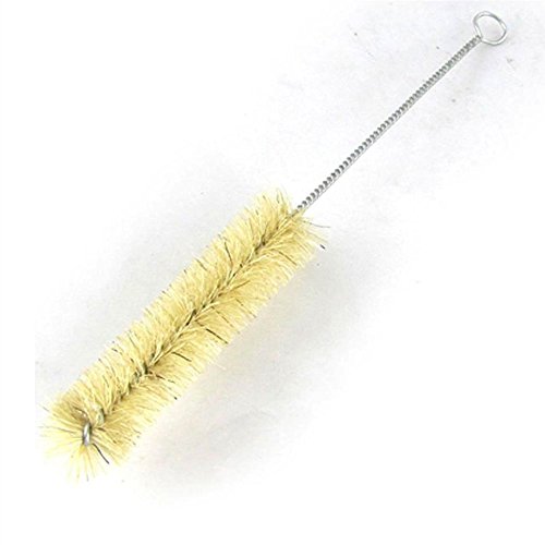 Sky Fish Tube Washing Brush Test Tube Bottle Brush Twisted Metal Grip Bottle Cleaning Brushes Measuring Cylinder Laboratory Cleaner Bristle Kit Tool 5 Pieces
