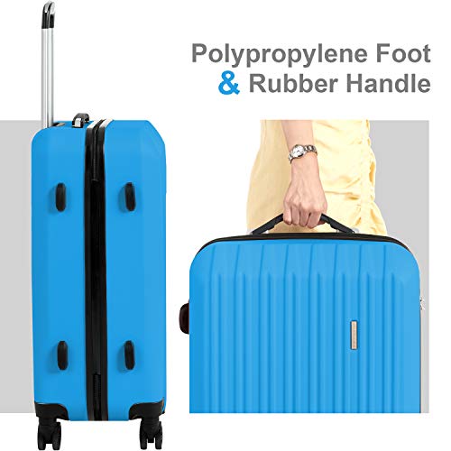 Murtisol ABS Hardside Luggage Sets With 360°Spinner Dual Wheels,Durable Lightweight Suitcase