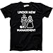 Mens Under New Management Funny Wedding Bachelor Party Novelty Tee for Guys Funny T Shirts Cool Proposal Short Sleeve Novelty Tees for Guys Black L