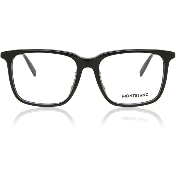 Amazon.com: MONTBLANC Rectangular Eyeglasses MB0011O 008