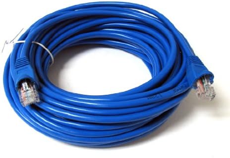 TM RJ45 Cat5e Ethernet Patch Cable for Samsung ML-1220 Printer - Blue - 25 ft