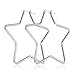 DIB Stainless Steel Star Hoop Earrings Large Shaped High Polished Dangle Earrings for Women Silver 62mm