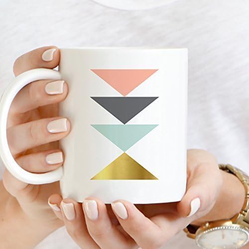 Coffee Mug "Geo Triangles" by Penny Jane Designs