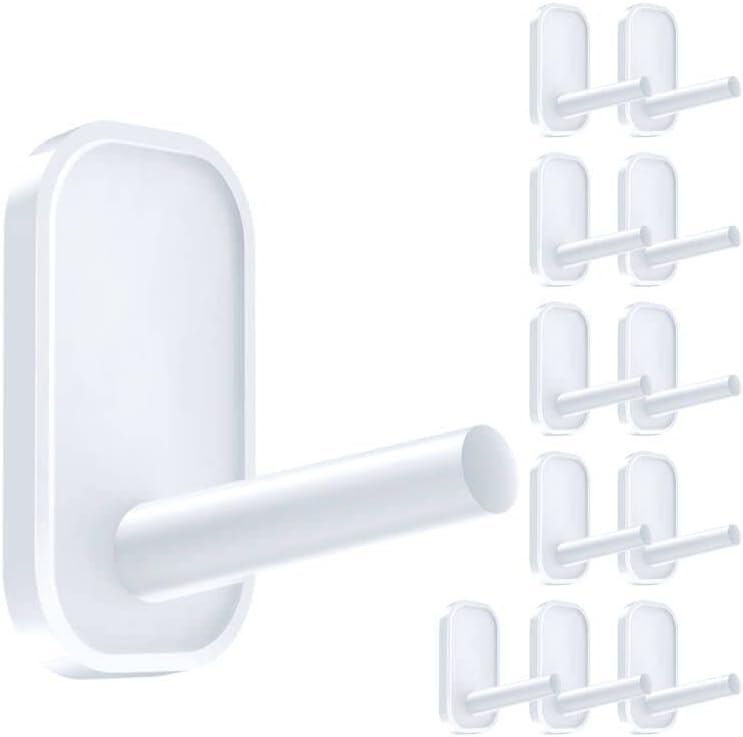 INNÔPLUS Adhesive Hooks, Utility Hooks Heavy Duty, Wall Hooks for Kitchen Bathroom Office