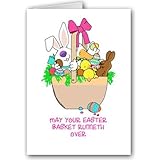 Easter Basket Greeting Card Pack - 12 Cards & 13 Envelopes