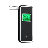 Breathalyzer Anntoo Professional Grade Portable Digital Alcohol Tester with 5 Mouthpieces for Personal Use - Gray