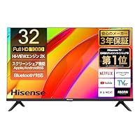 Hisense 32V Type【3-Year Warranty】32E4N Full High-Vision LCD TV Net Video Double Tuner External HDD Back Program Recording Alexa Game Mode AirPlay2 Bluetooth