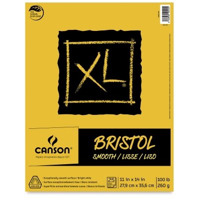Canson xl series bristol pad, heavyweight paper for ink…