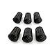 ESport 6 Pieces Black Rubber Trekking Pole Tip Protectors - Diamond Pole Replacement Tips, Fits All Standard Hiking, Trekking & Walking Poles
