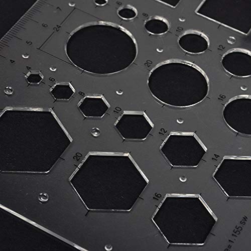 image for NAGOLEN Ruler Scale - Set of 2 Chemistry Chemical Lab Laboratory Geome