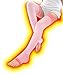 SlimWalk Fluffy Pressure Socks for Beauty Legs | Long Pink (Japan Import) (S-M (4.7-5.2 ft tall; 4.5-6.5))
