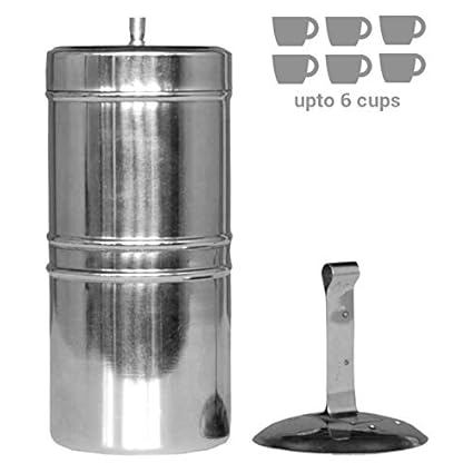 South-Indian drip Style Stainless Steel Coffee Filter 600ml / 6 Cups
