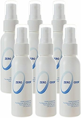 Zero Odor Multi-Purpose Household Odor Eliminator, Trigger Spray, 2 Ounces (Pack of 6)