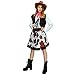 flatwhite Adult Women Cowgirl Costumes,Coffee,white,red,One Size