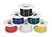 CIRCUIT-TEST 22AWG Stranded Hook Up Wire Kit - 6 x 25 Foot Rolls - Assorted Colors (10-HT22K6-25)