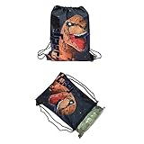 LuckySun Adult T-Rex Dinosaur Inflatable Costume Green With Exclusive Drawstring Bag …