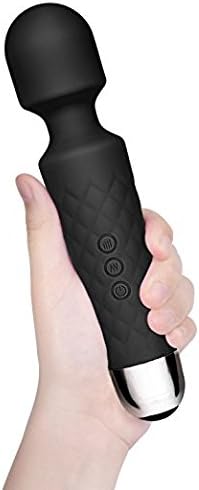 OFADD Wand Massager for Body Massage-Mini-Rechargeable Waterproof Personal Wireless Wand Massager with 20x Multi-speed Vibrations
