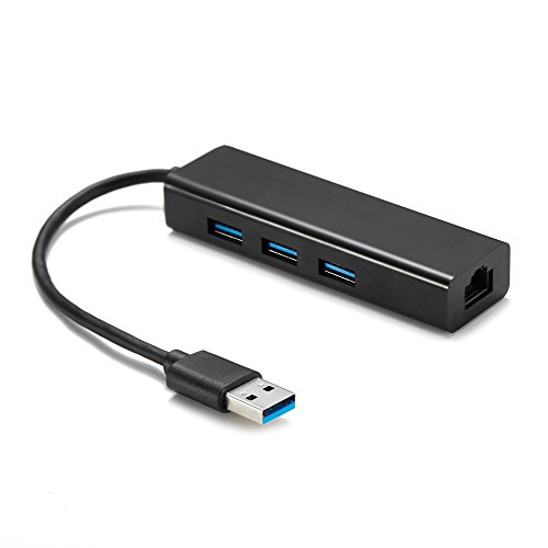 USB 3.0 to 3-Port USB3.0 OTG HUB to 10/100 Ethernet Adapter LAN Wired Network