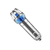 Car Air Purifier, Ionizer, Car Air Freshener, Air Cleaner | Removes Pollen, Smoke, Smell and Bad Odors - Mini/Compact size ideal for Automobile or RV (Silver)