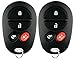 KeylessOption Keyless Entry Remote Fob Car Key Replacement for GQ43VT20T (Pack of 2)