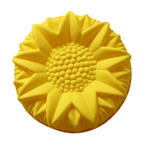 Anshinto Sunflower Mold Silicone Mould Chocolate Cake Baking DIY Decorating Bakeware (approx. 25.54.5cm)