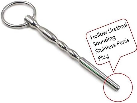 Annanales 87-Male Stainless Steel Hollow designÛréthrâ Sounds Ûréthrâl Stretching Pênis-Plüg Massage Toy (Silver1)