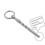 Stainless Steel Hollow Uré-thrâl Sound Pénis Plug Uré-thrâl Dilator Sounding Plugs Massage Toy for Advanced &Beginner (Silver3)