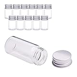 12pcs (10ml/0.34oz) Empty Clear Glass Wish Bottles