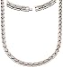 Smarter LifeStyle Elegant Titanium Magnetic Therapy Necklace for Men And Women, Pain Relief for Neck Arthritis Migraine Headaches Shoulders and Back - Magnetic Necklaces for Men And Women (Silver)