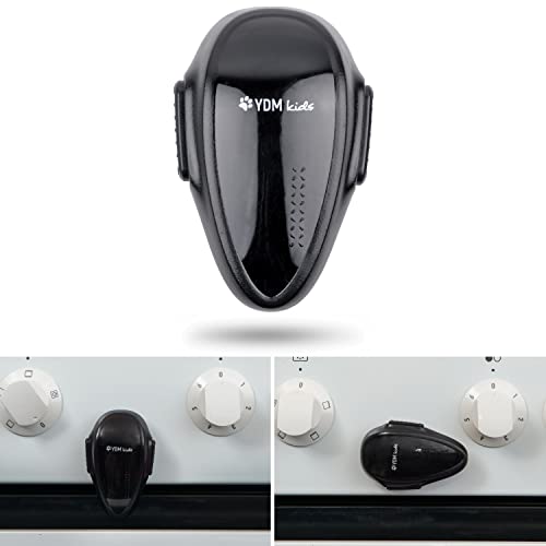 Oven Door Child Safety Lock, 1 pc, Black, with Special Heat-Resistant Adhesive, Double Safety Button, Easy to Install, Baby Oven Front Lock, Childproof Cooker Lock, Stove Guard for Toddler Protection