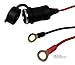 Tetra-Teknica MotoBasics Series RHF-01 12V Eyelet Battery Terminal to Cigarette Lighter Female Socket Extension Cord, 3 Feet, 16 Gauge Copper Wire, 10A Fuse