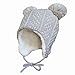 Twinklebelle Toddler Kids Winter Hats & Mittens Fleece Lined Unisex (M: 6-24 Months, Hat & Mitten Set: Grey Bear)