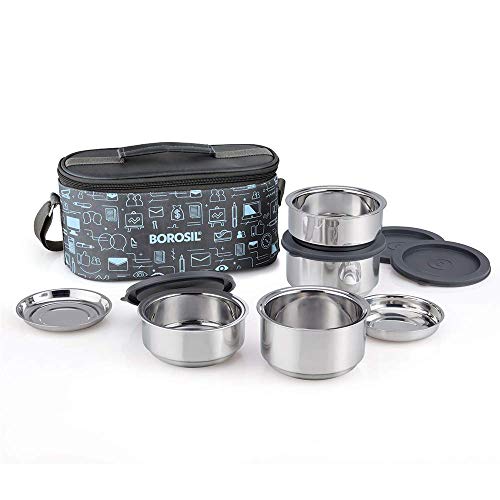 borosil carry fresh stainless steel insulated lunch box
