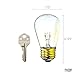 Fulton Illuminations S14 Replacement Light Bulbs, Outdoor Light Bulbs, Warm Clear Globe Bulbs fit E26/27 Candelabra Screw Base Sockets, 1.5 Inch Bulbs for Indoor or Outdoor Patio Decor, 25 Pack
