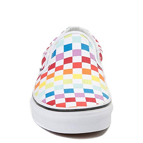 vans slip on rainbow chex skate shoe