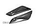 2004 - 2007 Honda CBR1000RR Carbon Fiber Front Side Tank Panels