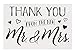 120 Pack Wedding Thank You from the New Mr and Mrs Cards Bulk with Kraft Brown Envelopes for Weddings, Showers, 4x6 in