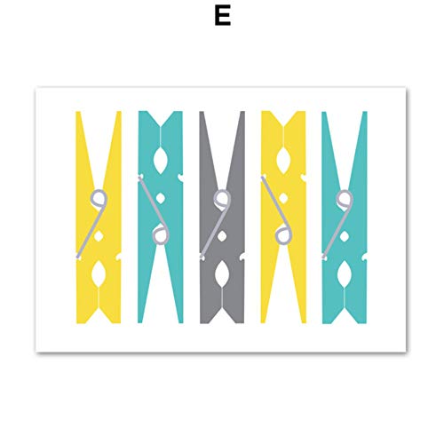 XWArtpic Falten Wäscheklammer Bügeln Zitate Wandkunst Leinwand Malerei